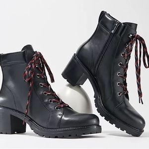 Vince Camuto Leather Lace-Up Ankle Boots - Gaviana